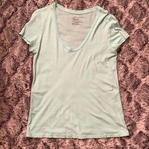 AMERICAN EAGLE aqua short sleeve shirt